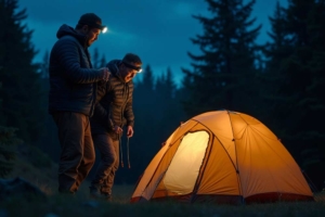 Stirnlampen beim Campen im Einsatz Stirnlampen beim Campen im Einsatz